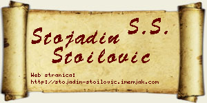 Stojadin Stoilović vizit kartica